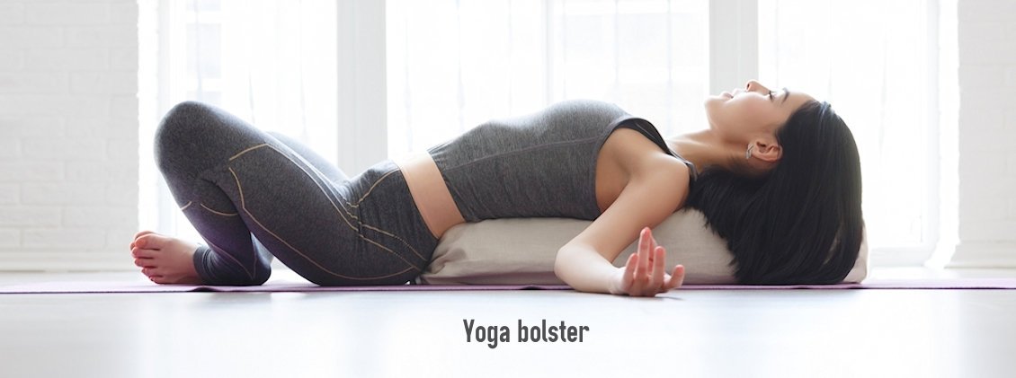 Bolster Cilíndrico almofadão yoga fibra paina l Yogateria