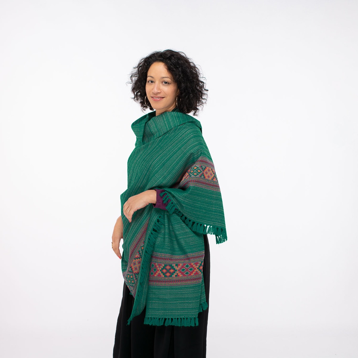 Meditation Shawl or Meditation Blanket, Wool Shawl/wrap, Oversize Scarf/stole,  Ethically Sourced, Fair Trade. Unisex simplicity Saffron -  Canada