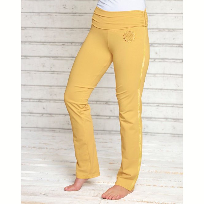 Yoga Pants The Spirit of OM yellow