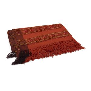 Ethno scarf meditation shawl bodhi manali terracotta