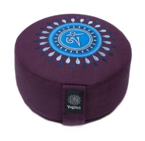 Meditationskissen ECO Raja Tibetan OHM purpurviolett