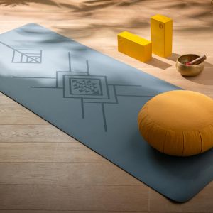 laser print yogamat blue