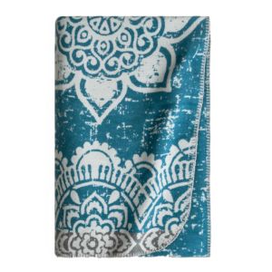 yoga en meditatiedeken bio katoen smaragd