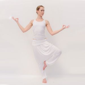 Pantalon de Méditation Confort Flow blanc