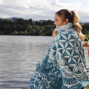 blanket for yoga organic cotton
