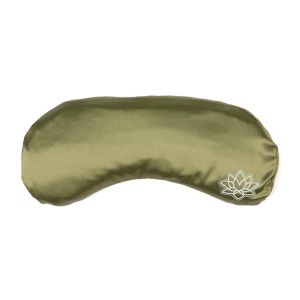 mosgroen oogkussen zijde