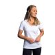 Yoga T-Shirt Silver Thread V-hals