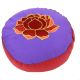 Meditatie kussen Lotus-design rood-paars
