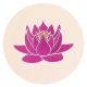 Meditatiekussen ECO Raja Lotus Flower parelwit