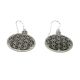 Flower of Life earrings brass silver