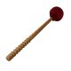 Klankschaal klopper houten steel 7 cm rood of geel