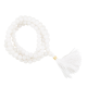 Mala agate white 108 beads