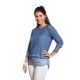 Shirt Strick-Pulli with Silk jeans blue