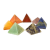 Pyramid Gemstone Chakra 7 set shaped