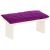 Meditation Bench Cushion Velvet purple