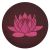 Meditatiekussen met lotus kleur bruin 2