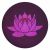 Meditatiekussen met lotus kleur paars 2