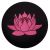 Meditation Cushion Lotus Flower night black