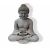 Boeddha Mediterend steen grijs