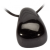 Onyx zwart A-kwaliteit trommelsteen hanger