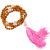 Mala Rudraksha and rose quartz 108 beads
