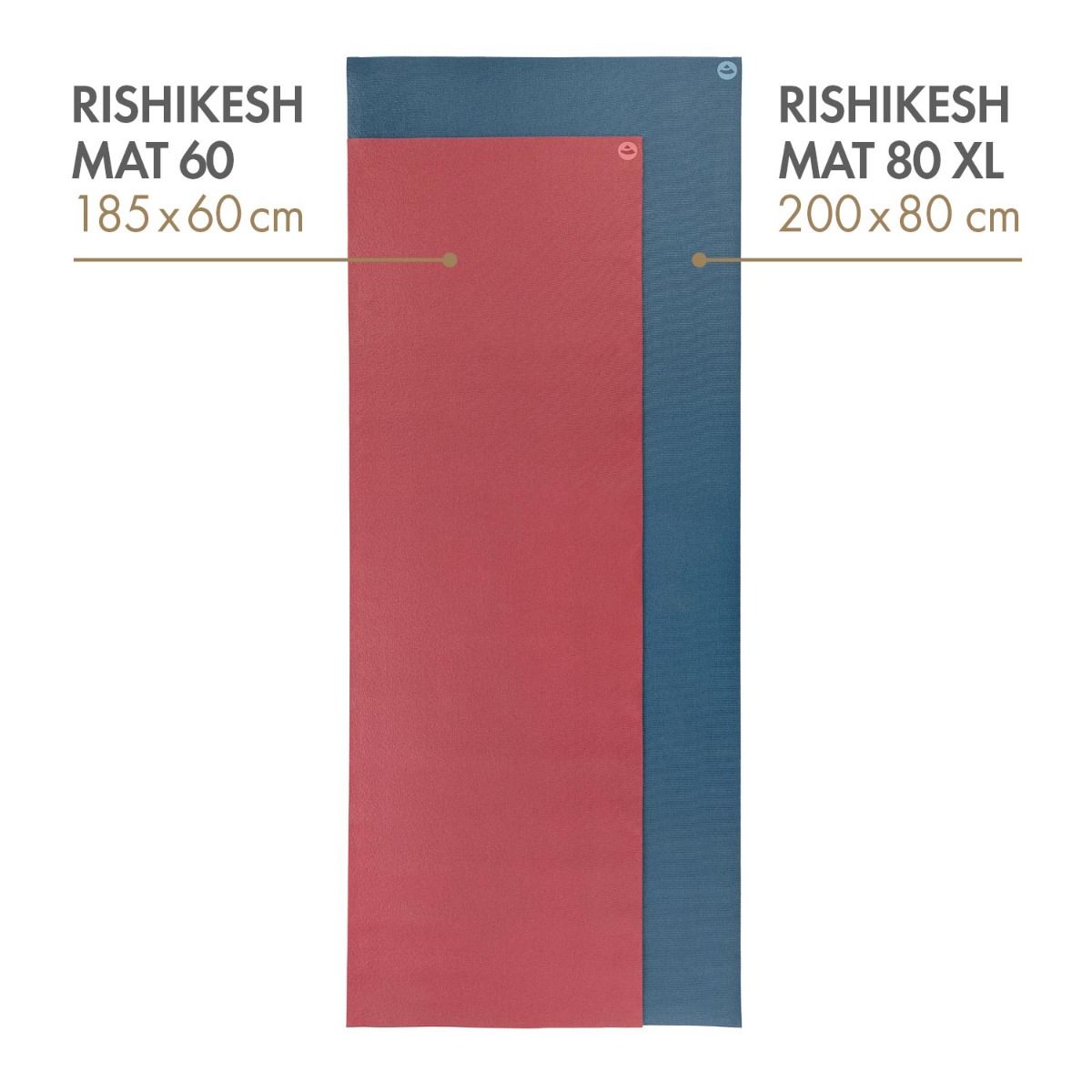 Sporzilla Tapis Yoga & Fitness XL Extra Large 80 Cm - 8 Mm Épais, Antidérapant, TPE Sain Avec Lignes Guides