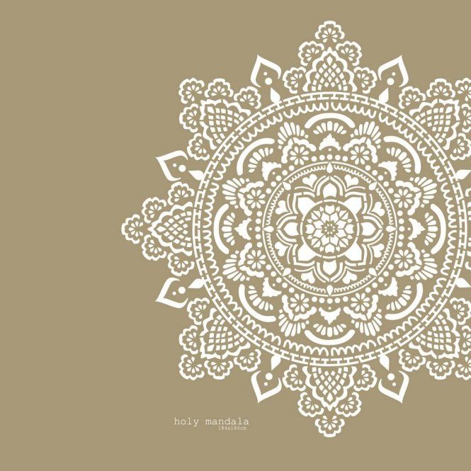 Om Mandala Stencil