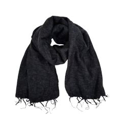 Meditation Umschlagtuch Schal Pashmina anthrazit